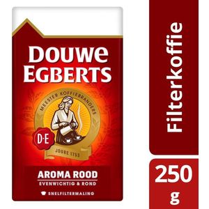 D.E. Roodmerk koffie snelfilter (250gr)