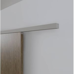 Xperta set 6m rail - alu - vloerplint - Dubbele deur - inbouw auto fix