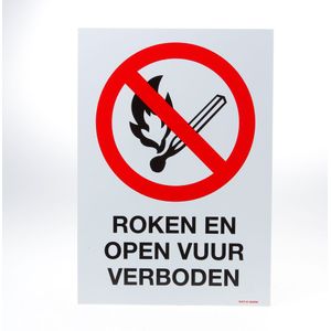 Roken en open vuur verboden