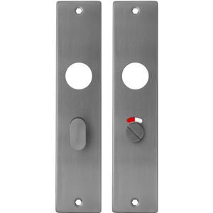 Langschild Vrij-Bezet rvs