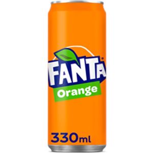 Frisdrank Fanta Orange blik (24x33cl)