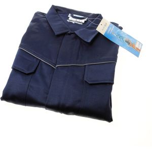 Rally overall blauw m.rits mt.48