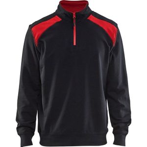 Blaklader sweater 3353- 1158 zwart/rood mt M