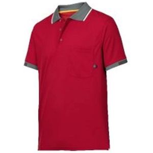 Snickers poloshirt tech rood L