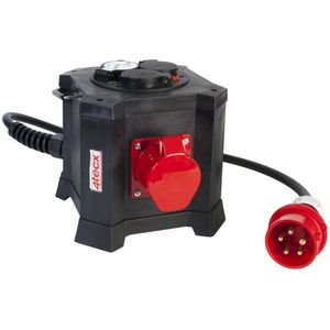 4tecx Verdeeldoos BE KVM 3020 5,5 kW H07RN-F 3G 2,5mm� 16A 3 x schuko 2 x 16A