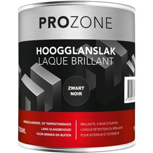 Hoogglanslak zwart (750ml)