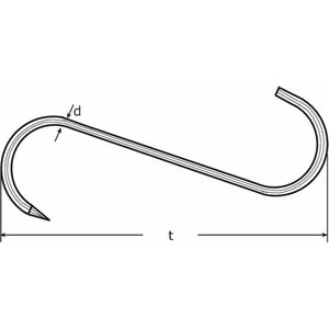 VLEESHAAK 3.9X80MM 8300296I040