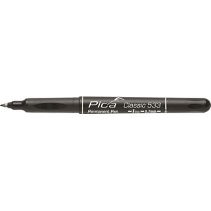 Pica 533/46 permanent pen 0,7mm rond zwart