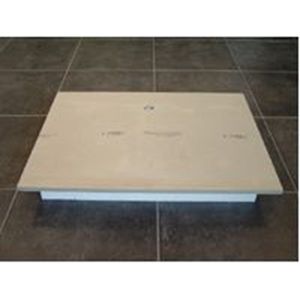 Vloerluik 595x895mm met luikring 120mm PS schuim