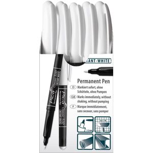 Pica 532/52 permanent pen 1-2mm rond wit