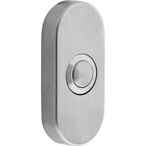Beldrukker ovaal verdekt 65x30x10mm rvs