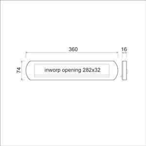 Ami briefplaat EP 970 ovaal met veer DD.53/57 F1