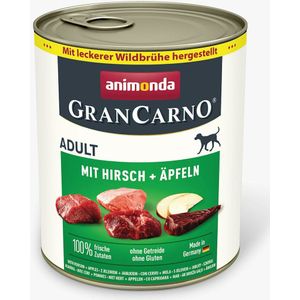 Animonda Sparpaket 12 x  800g Hirsch+Apfel Gran Carno
