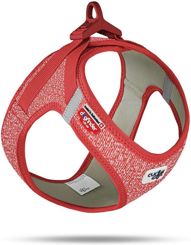 Curli Clasp Vest Geschirr Merino rot Hundegeschirr S