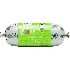 PurBello Hunderolle 200 Gramm Hundenassfutter Sparpaket 16 x 200 Gramm Pferd