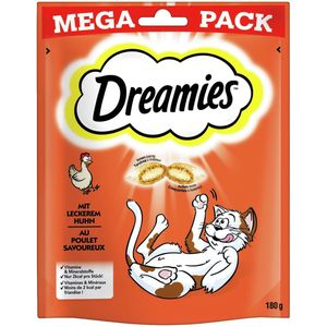 Dreamies Megapack 180 Gramm Katzensnack Thinfisch Megapack Sparpaket 4 x 180g