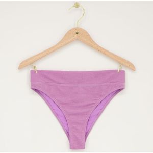 Lila bikini broekje met lurex high waist