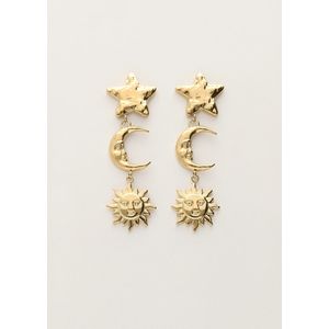 Starry oorhangers met ster&zon