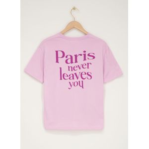 Paars T-shirt''Paris Paris''