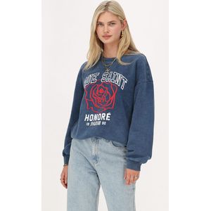 Donkerblauwe sweater"Rue saint honoré"