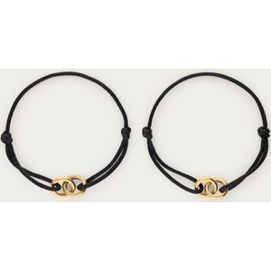Zwarte forever connected armband