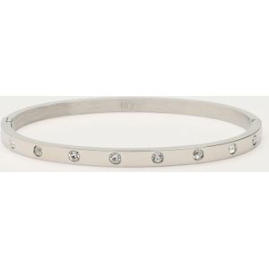 Bangle met transparante stenen