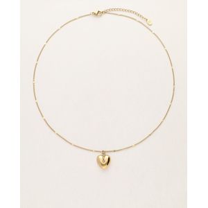 Ketting met hart en geboortesteen