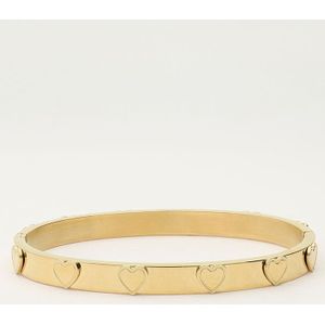 Bold bangle met hartjes