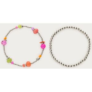 Armbanden set bold&multikleur kralen