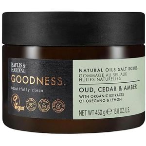 Baylis en Harding Baylis  Harding - Goodness Oud, Cedar  Amber Salt Scrub 450 gr