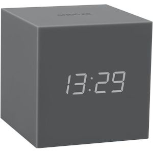 Gingko - Gravity Cube Click Clock Grey