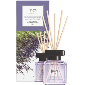 ipuro ESSENTIALS lavender touch geurverspreider Geurfles Glas, Kunststof Zwart, Lavendel
