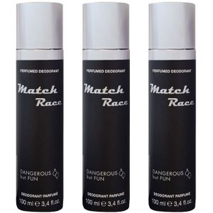 Alyssa Ashley Match Race deodorant spray 3 x 100 ml (3-Pack)