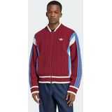 Adidas Originals - Retro Remix Cardigan - Rood - Vest - Polyester
