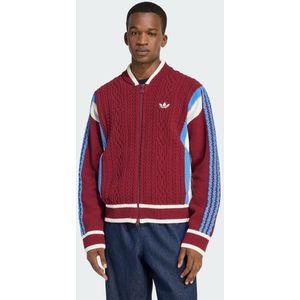Adidas Originals - Retro Remix Cardigan - Rood - Vest - Polyester
