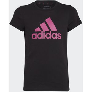 adidas - T-shirt - Zwart - Katoen - Slanke Pasvorm