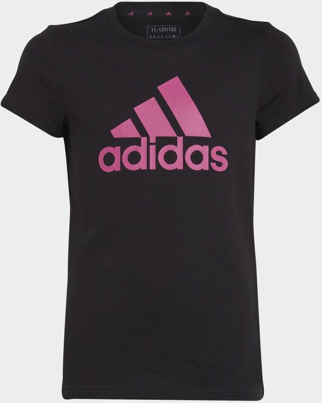 adidas - T-shirt - Zwart - Katoen - Slanke Pasvorm