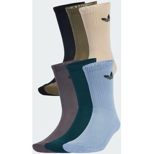 adidas - Trefoil Cushion Crew Socks - 6 Paar - Beige - Katoen