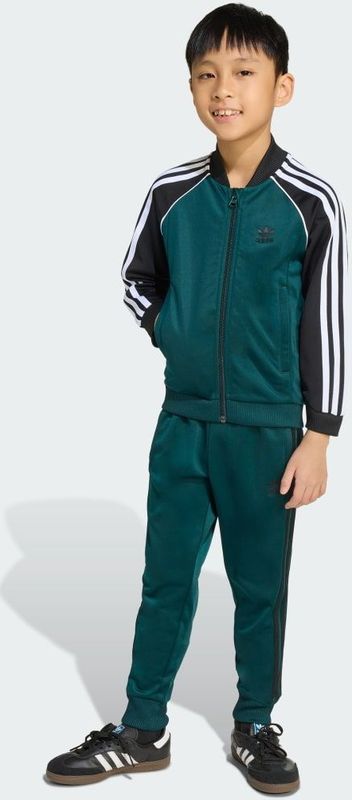 adidas Originals - Adicolor - Joggingpak - Donkergroen / Zwart / Wit - 2-delig