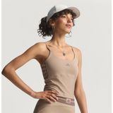 adidas Performance - Hyperglam - Sporttop - Bruin - Aansluitende Pasvorm