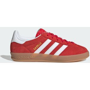 adidas - Gazelle Indoor J - Handbalschoenen - Better Scarlet - Suède