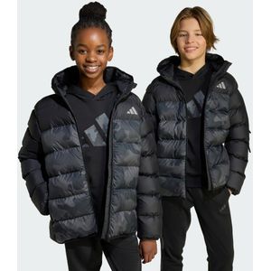 adidas - Synthetisch Donsjack - Zwart - Voor Kinderen