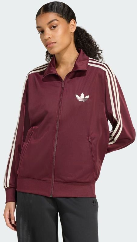 adidas Originals - Sweatshirt met Logo - Bordeauxrood - Dames