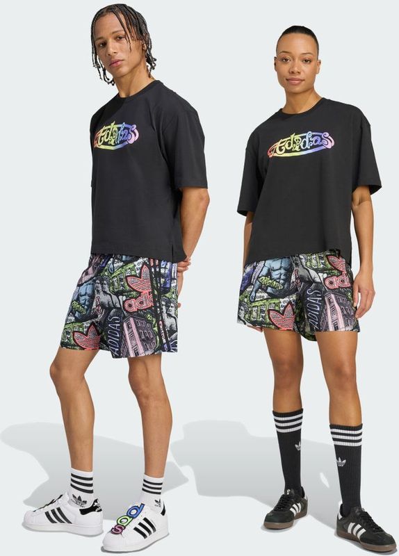 ADIDAS ORIGINALS - Broek 'Adidas x Jeremy Scott' - Lichtblauw - Sportbroek