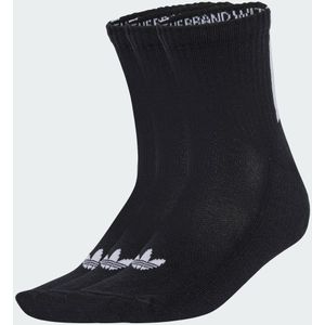 adidas - Quarter 3 Back Stripes - Enkelsokken - Wit - 3 Paar