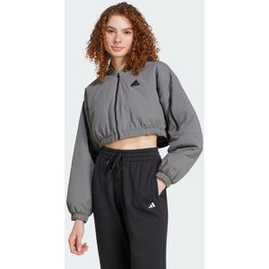 City Escape - Padded Bomber Jacket - Groen - Polyester