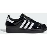 adidas - Superstar II - Sneakers - Zwart - Leren Bovenwerk