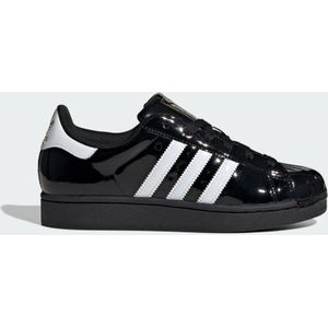 adidas - Superstar II - Sneakers - Zwart - Leren Bovenwerk