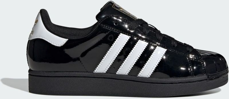 adidas - Superstar II - Sneakers - Zwart - Leren Bovenwerk