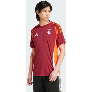 Adidas - Latvia 23/24 - T-shirt - Rood - Katoen